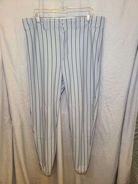 Wilson Men's Gray Baseball Pants with Black Pinstripes